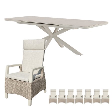 Athene dining set voor 8 personen - afbeelding 1