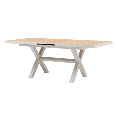 Bo uitschuifbare dining set zand voor 6 personen - afbeelding 3