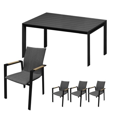 Detroit dining set voor 4 personen - afbeelding 1