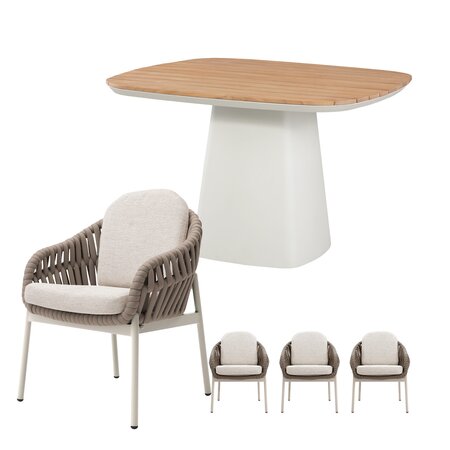 Doha dining set voor 4 personen - afbeelding 1