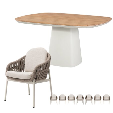 Doha dining set voor 8 personen - afbeelding 1