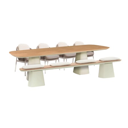 Doha stoel-bank dining set voor 8 personen - afbeelding 1
