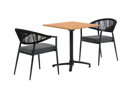 Ease Up® Bo bistroset zwart voor 2 personen - afbeelding 1