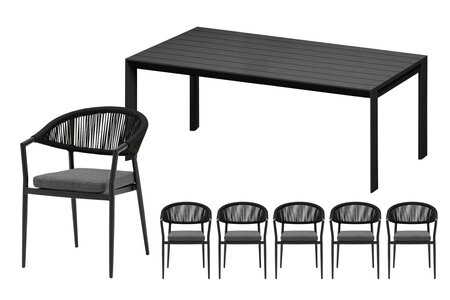 Ease Up® Bo diningset voor 6 personen - afbeelding 1