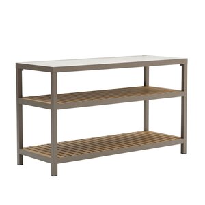 Ease Up® Bolzano buitenkeuken kast 2-laags 160 x 60 x H95cm espresso - afbeelding 1