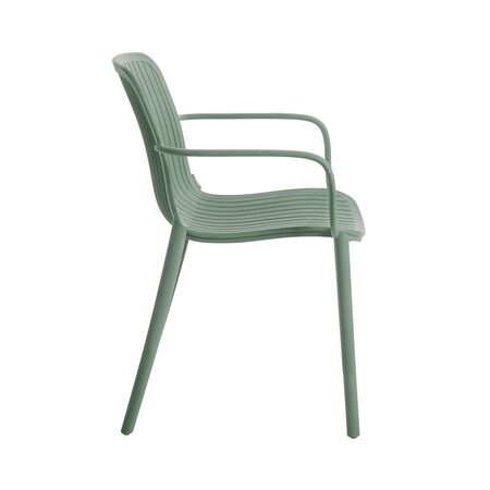 Ease Up® Elio tuinstoel kunststof sage groen - afbeelding 3