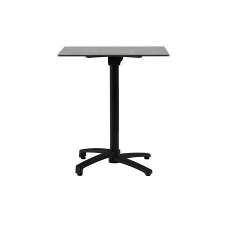 Ease Up® Malmö bistrotafel 70 x 70 cm zwart inklapbaar - afbeelding 2