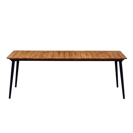 Ease Up® Napoli dining tafel L 220 x B 90 x H 76 cm zwart - afbeelding 2