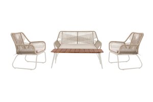 Ease Up® Napoli loungeset zand - afbeelding 1