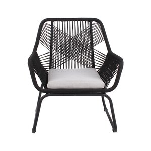 Ease Up® Napoli loungestoel met voetensteun zwart - afbeelding 2
