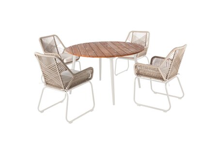 Ease Up® Napoli ronde dining set voor 4 personen - afbeelding 1