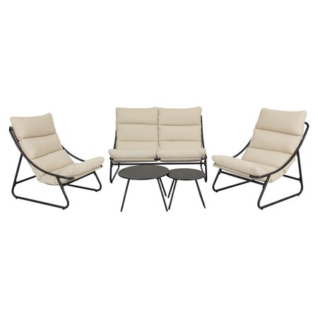 Lazize 5-delige loungeset antraciet - afbeelding 1