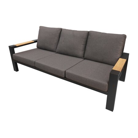 Memphis loungeset met teakhouten tafelblad - afbeelding 3