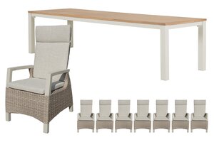 Royal seasons® Athene/Atlanta dining set voor 8 personen - afbeelding 1