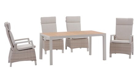 Royal seasons® Athene/Bahia dining set voor 4 personen - afbeelding 1