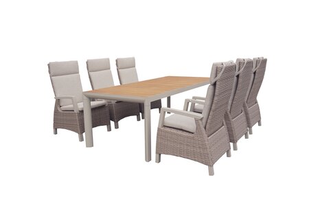 Royal seasons® Athene/Bahia dining set voor 6 personen - afbeelding 1