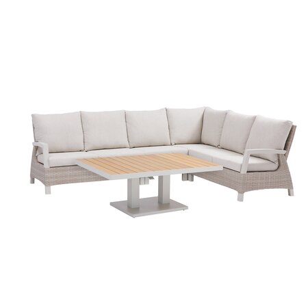 Royal seasons® Athene/Bahia hoeklounge met verstelbare tafel - afbeelding 1