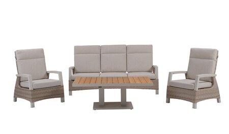 Royal seasons® Athene/Bahia loungeset met 3-zitsbank - afbeelding 1