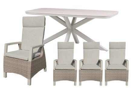 Royal seasons® Athene/Jura dining set voor 4 personen - afbeelding 1