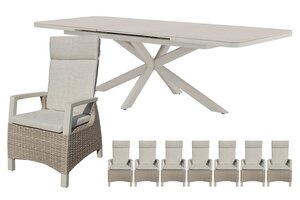 Royal seasons® Athene/Jura dining set voor 8 personen - afbeelding 1
