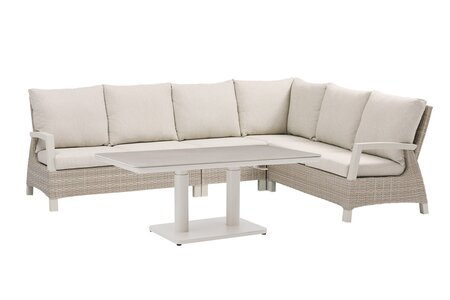 Royal seasons® Athene/Jura hoeklounge met verstelbare tafel - afbeelding 1