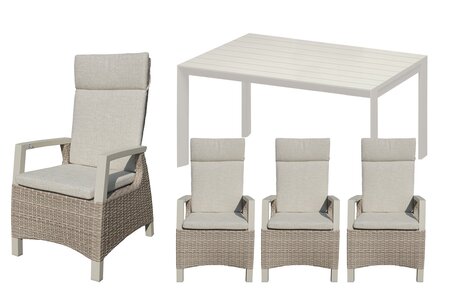 Royal seasons® Athene/Noordwijk dining set voor 4 personen - afbeelding 1
