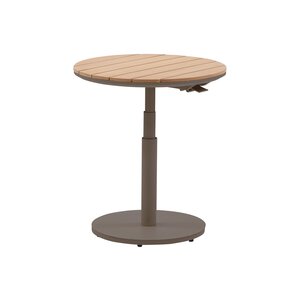 Royal seasons® Bahia bijzettafel in hoogte verstelbaar D60 x 45/66 cm espresso