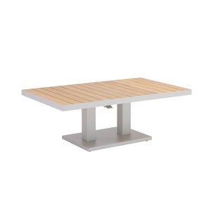 Royal seasons® Bahia tafel in hoogte verstelbaar 140 x 85 x 49/72 cm zand - afbeelding 1