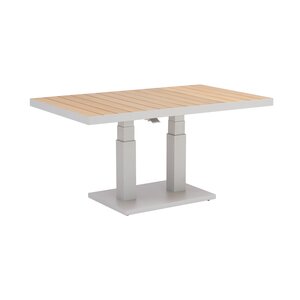 Royal seasons® Bahia tafel in hoogte verstelbaar 140 x 85 x 49/72 cm zand - afbeelding 2