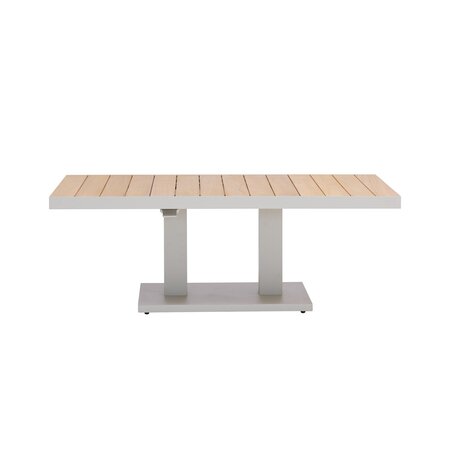 Royal seasons® Bahia tafel in hoogte verstelbaar 140 x 85 x 49/72 cm zand - afbeelding 3