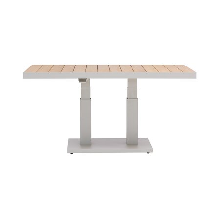 Royal seasons® Bahia tafel in hoogte verstelbaar 140 x 85 x 49/72 cm zand - afbeelding 4