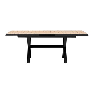 Royal seasons® Bahia tafel uitschuifbaar 163/203 x 93 cm zwart - afbeelding 3
