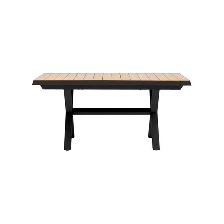 Royal seasons® Bahia tafel uitschuifbaar 163/203 x 93 cm zwart - afbeelding 4