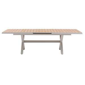 Royal seasons® Bahia tafel uitschuifbaar 204/264 x 100 cm zand - afbeelding 3