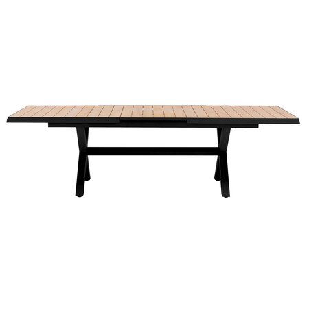 Royal seasons® Bahia tafel uitschuifbaar 204/264 x 100 cm zwart - afbeelding 3
