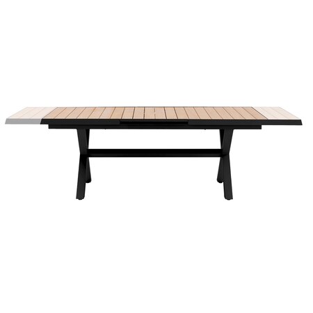 Royal seasons® Bahia tafel uitschuifbaar 204/264 x 100 cm zwart - afbeelding 5