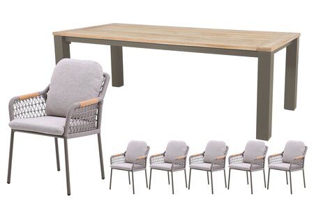 Royal seasons® Bari dining set voor 6 personen - afbeelding 1