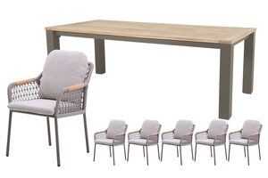 Royal seasons® Bari dining set voor 6 personen - afbeelding 1