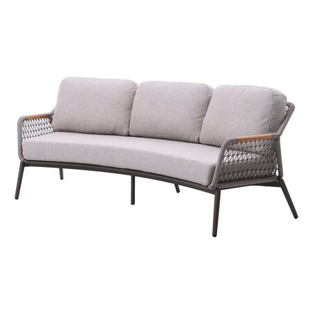 Royal seasons® Bari low-dining 3-zitsbank espresso