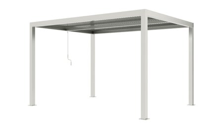 Royal seasons® Bergamo terrasoverkapping met verlichting aluminium 3x4m zand