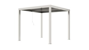 Royal seasons® Bergamo terrasoverkapping met verlichting aluminium 3x3m zand