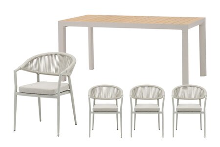 Royal seasons® Bo/Bahia dining set voor 4 personen - afbeelding 1