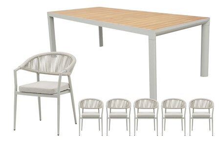 Royal seasons® Bo/Bahia dining set voor 6 personen - afbeelding 1