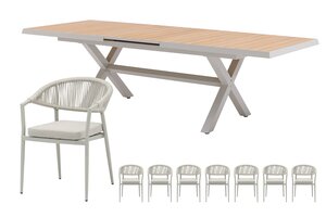 Royal seasons® Bo/Bahia uitschuifbare dining set voor 8 personen - afbeelding 1