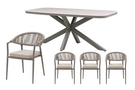Royal seasons® Bo dining set voor 4 personen - afbeelding 1