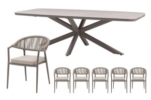 Royal seasons® Bo dining set voor 6 personen - afbeelding 1