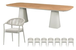 Royal seasons® Bo dining set voor 8 personen - afbeelding 1