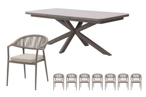Royal seasons® Bo dining set voor 8 personen - afbeelding 1