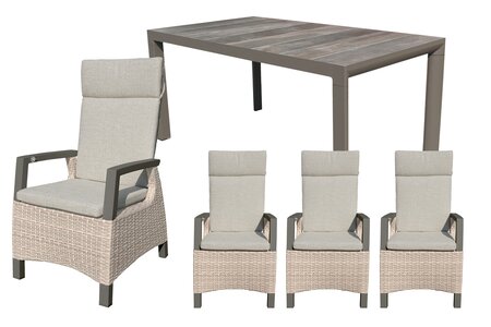 Royal seasons® Costa dining set voor 4 personen - afbeelding 1