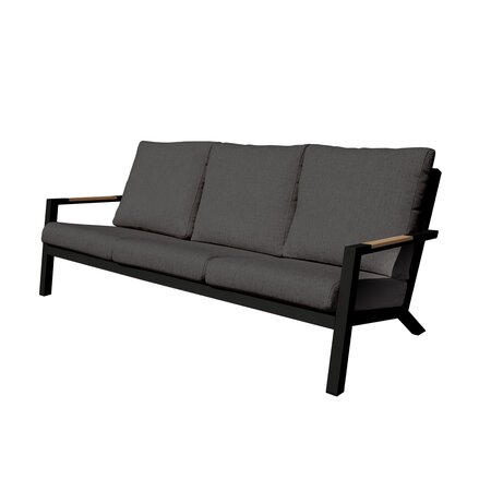 Royal seasons® Detroit 3-zitsbank zwart - afbeelding 1